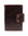 the front of a distressed brown leather a5 notebook cover