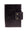 the front of a distressed black leather a5 journal cover
