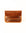 Distressed Tan Leather Card Holder on White Background