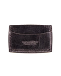 Black Leather Card Holder Wallet White Background