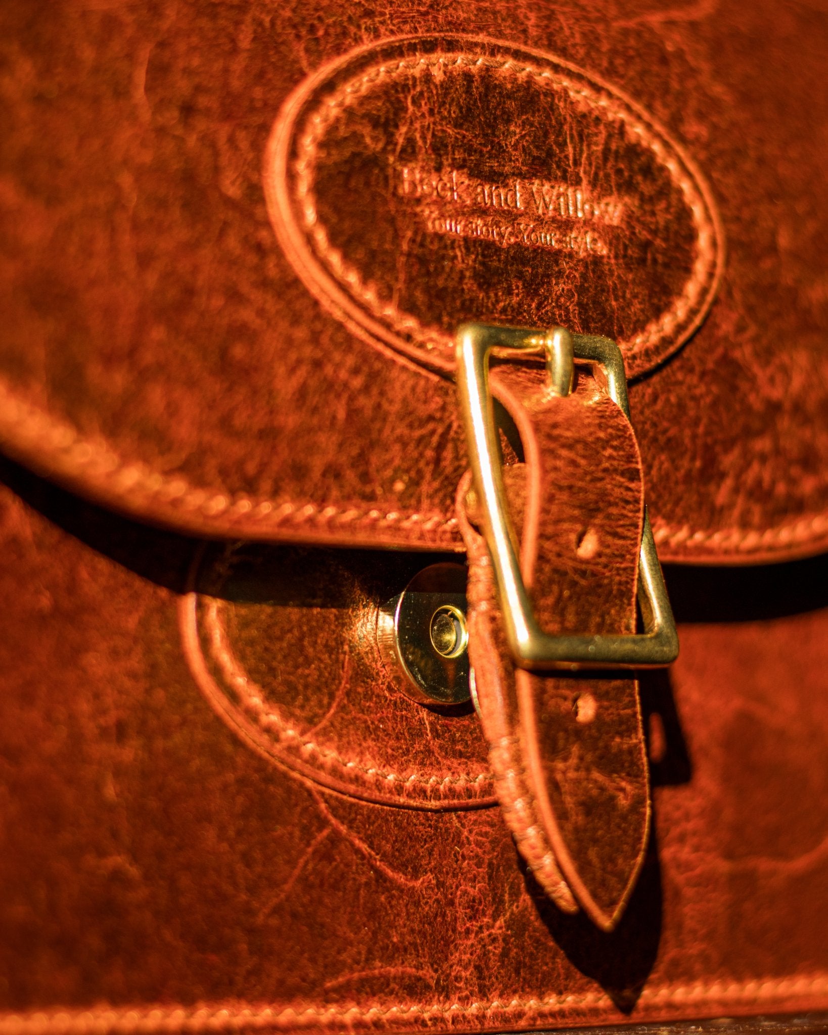 close up shot of the hidden magnetic closure