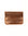 Distressed Brown Leather Card Holder on White Background