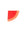 Red leather bookmark on a white background