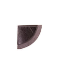 Black leather bookmark on a white background