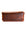 Tan leather sunglasses case on a white background